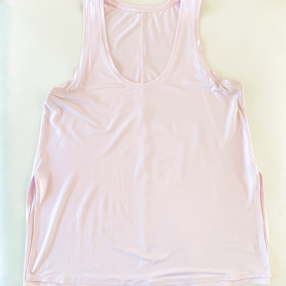 Lululemon | SilkAppeal Side-Slit Tank Top | Pink Organza | M - Picture 6 of 8